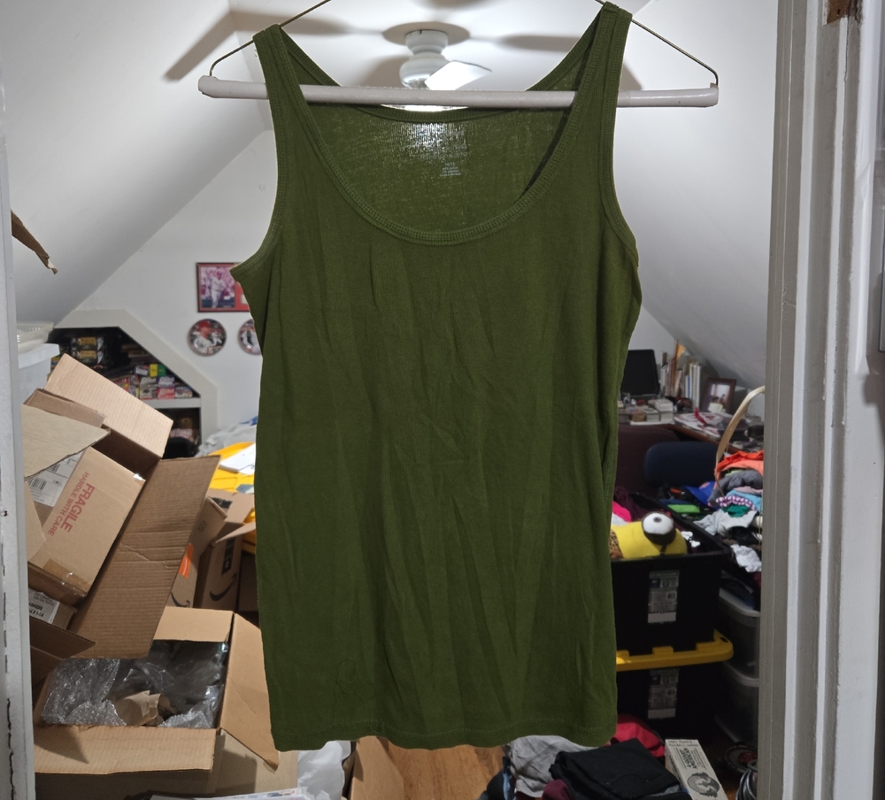 Lane Bryant Olive Green Tank Top Size 14/16